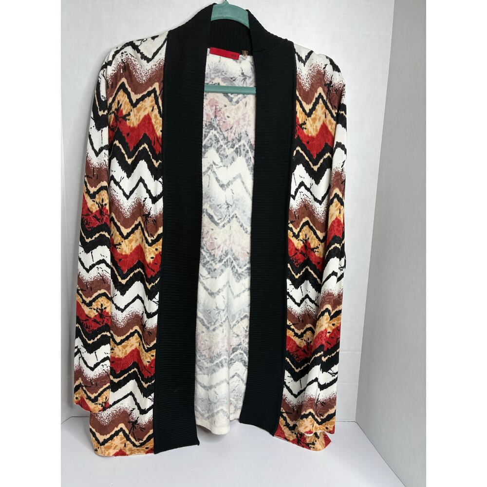 RED Women's Open Front XL Cardigan Southwestern Abstract Print